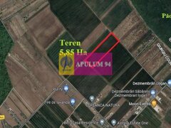 Sabareni, teren intravilan construibil 5,85 ha, intre 2 paduri